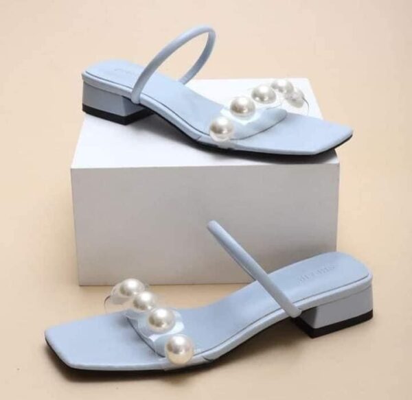 Black high heels shoes